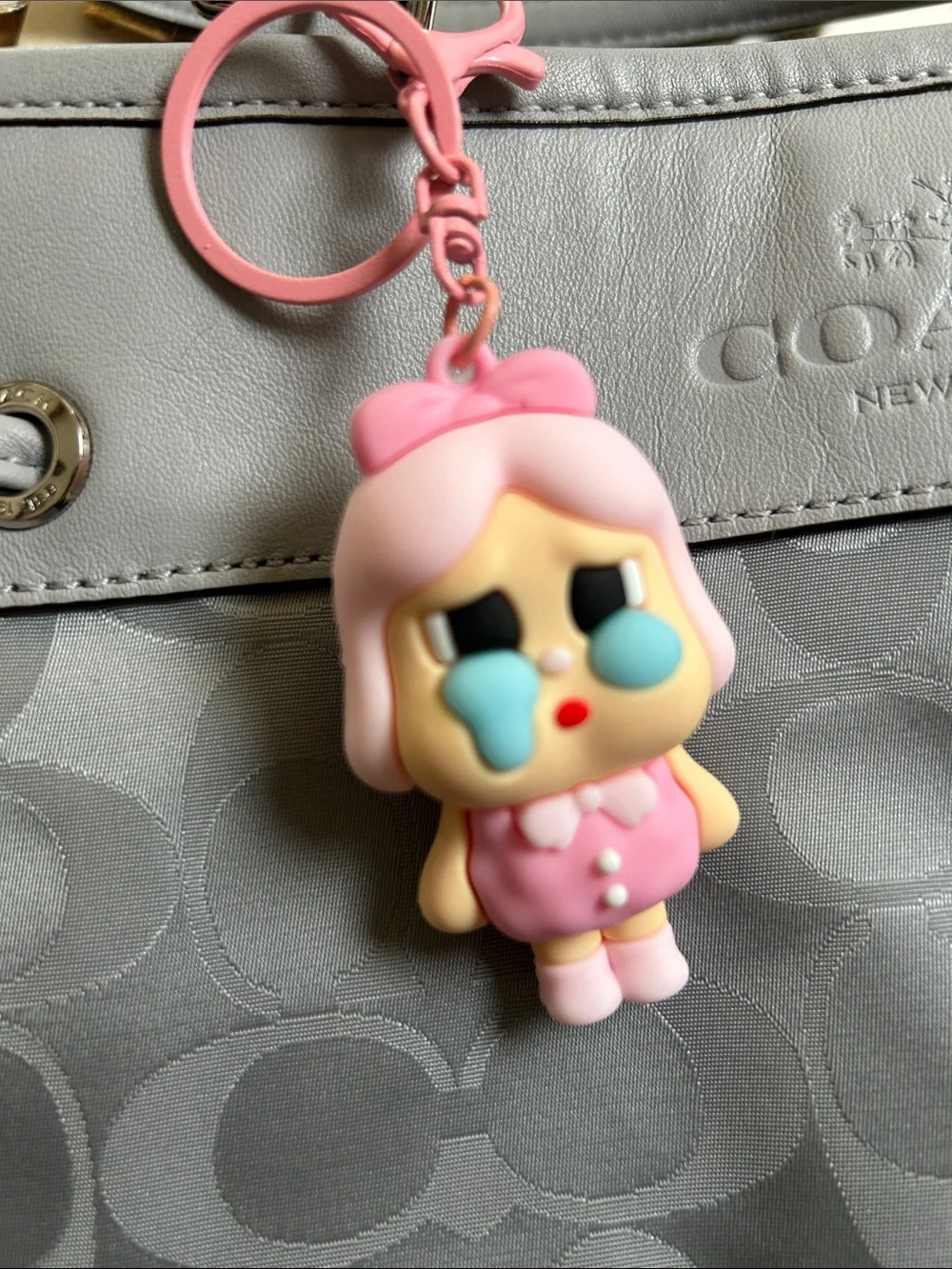 Keychain Doll Silicone  Bag Charm - baby cry